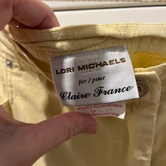 LORI MICHAELS for CLAIRE FRANCE – Size 18 – Vintage Yellow Denim Skirt - Picture 2 of 8